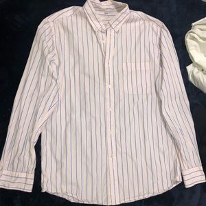 Light Pink Striped Button-Up
